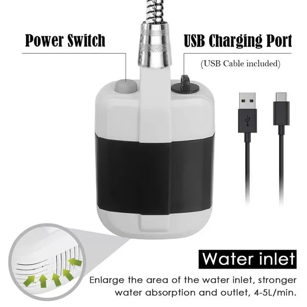 🔥Camping Essentials - While Stocks Last💦Portable Shower for Camping with Water Pump🚀