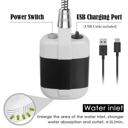 🔥Camping Essentials - While Stocks Last💦Portable Shower for Camping with Water Pump🚀