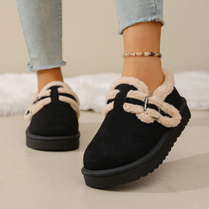 Women's BerryBirk Cozy Clogs – Retro Faux Fur Platform Snow Boots
