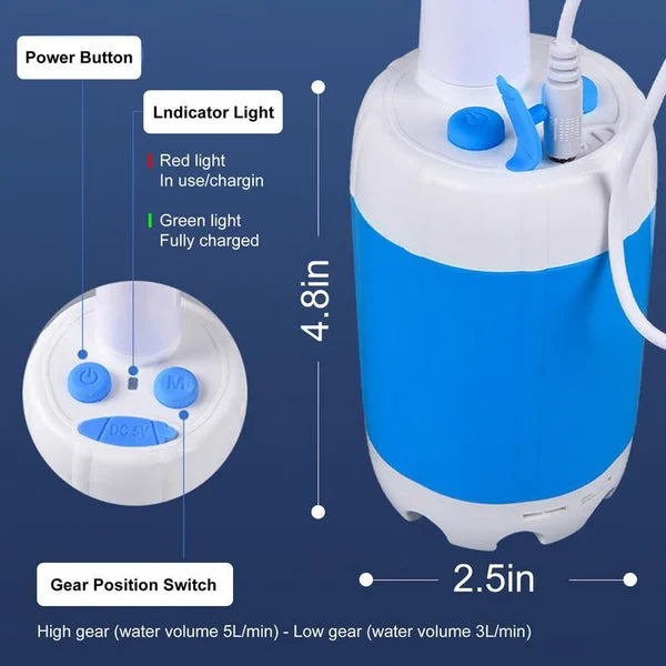 🔥Camping Essentials - While Stocks Last💦Portable Shower for Camping with Water Pump🚀