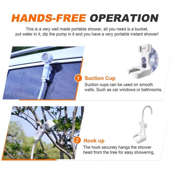 🔥Camping Essentials - While Stocks Last💦Portable Shower for Camping with Water Pump🚀