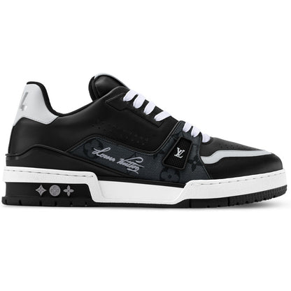 Louis Vuitton LV Trainer Black Monogram Leather Sneaker